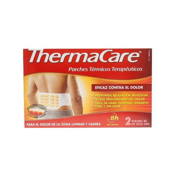 159363 - THERMACARE ZONA LUMBAR CADERA 2 PARCHES TERMICOS 159363 - THERMACARE ZONA LUMBAR CADERA 2 PARCHES TERMICOS