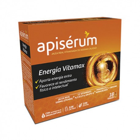 189728 - APISERUM ENERGIA VITAMAX 18 VIALES 189728 - APISERUM ENERGIA VITAMAX 18 VIALES