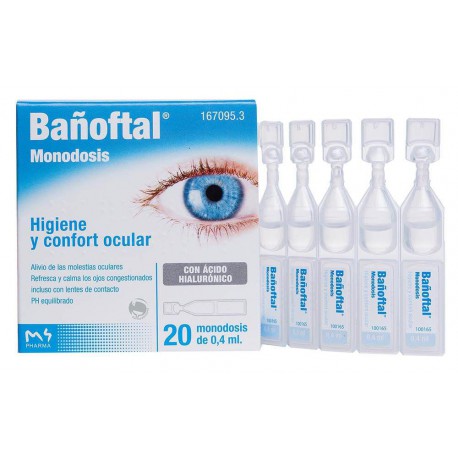 167095 - BAÑOFTAL BAÑO OCULAR 20 MONODOSIS 0.4 ML 167095 - BAÑOFTAL BAÑO OCULAR 20 MONODOSIS 0.4 ML
