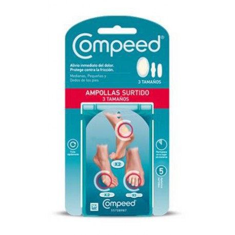 162921 - COMPEED AMPOLLAS PACK MIXTO 5 APOSITOS 162921 - COMPEED AMPOLLAS PACK MIXTO 5 APOSITOS