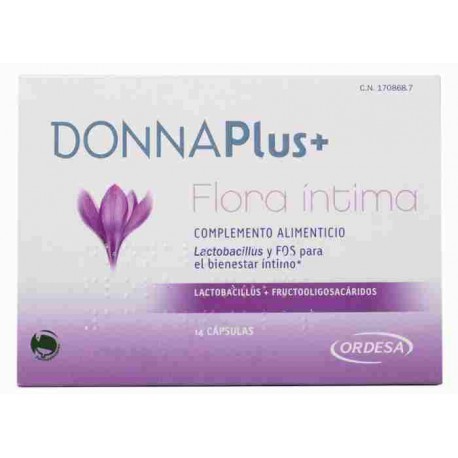 170868 - DONNA PLUS+ FLORA INTIMA 14 CAPSULAS 170868 - DONNA PLUS+ FLORA INTIMA 14 CAPSULAS