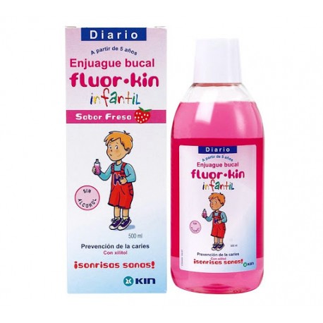 166801 - FLUORKIN INFANTIL ENJUAGUE FRESA 500 ML 166801 - FLUORKIN INFANTIL ENJUAGUE FRESA 500 ML