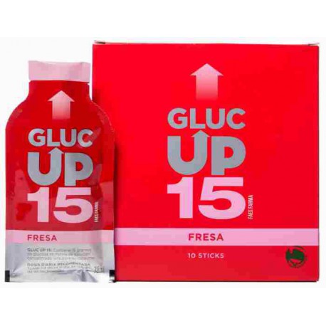 168958 - GLUC UP FRESA 15 GR X 10 STICKS DE 30 ML 168958 - GLUC UP FRESA 15 GR X 10 STICKS DE 30 ML