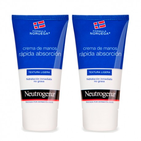 169307 - NEUTROGENA DUPLO MANOS RAPIDA ABSORCION 75 ML 169307 - NEUTROGENA DUPLO MANOS RAPIDA ABSORCION 75 ML