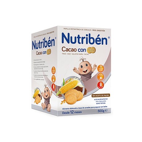 176703 - NUTRIBEN CACAO CON GALLETAS MARIA 500 G 176703 - NUTRIBEN CACAO CON GALLETAS MARIA 500 G