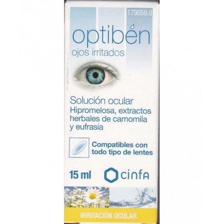 179059 - OPTIBEN OJOS IRRITADOS ESTERIL SEQUEDAD OCULAR F 179059 - OPTIBEN OJOS IRRITADOS ESTERIL SEQUEDAD OCULAR F