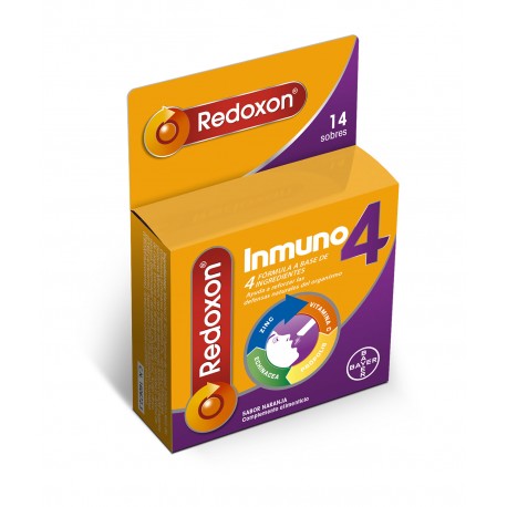 160672 - REDOXON INMUNO 4 SABOR NARANJA 14 SOBRES 160672 - REDOXON INMUNO 4 SABOR NARANJA 14 SOBRES