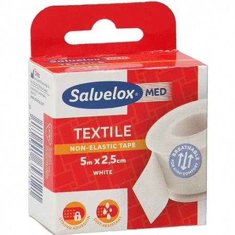 165712 - ESPARADRAPO SALVELOX TEXTIL BLANCO 5 X 2.5 165712 - ESPARADRAPO SALVELOX TEXTIL BLANCO 5 X 2.5